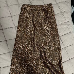 Forever 21 Black and Orange Skirt